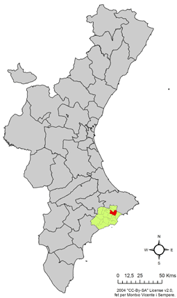 Archivo:Localització de Callosa d'En Sarrià respecte del País Valencià.png