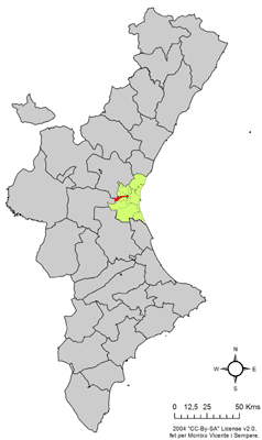 Localització de Quart de Poblet respecte del País Valencià.png
