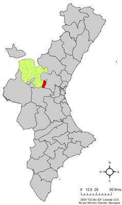 Archivo:Localització de Pedralba respecte del País Valencià.png