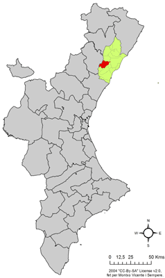 Localització de Vilafamés respecte del País Valencià.png