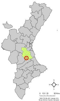 Archivo:Localització de Gavarda respecte del País Valencià.png