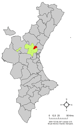Archivo:Localització de Serra respecte del País Valencià.png