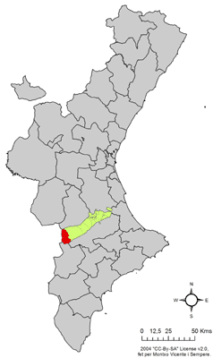 Archivo:Localització de la Font de la Figuera respecte del País Valencià.png