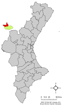 Archivo:Localització de Castellfabib respecte del País Valencià.png