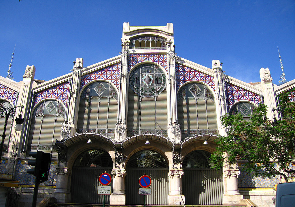 Fachada del Mercado Central de Valencia.