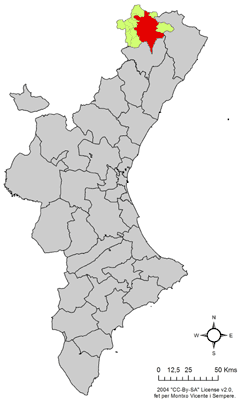 Archivo:Localització de Morella respecte del País Valencià.png