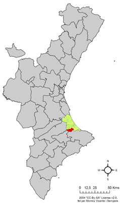 Archivo:Localització de Vilallonga respecte del País Valencià.png