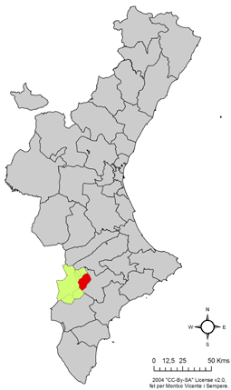 Archivo:Localització de Biar respecte el País Valencià.png
