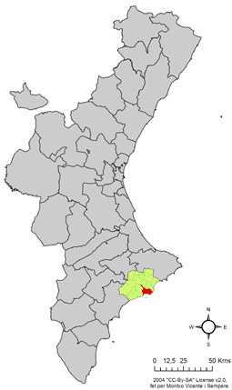 Localització de Benidorm respecte del País Valencià.png