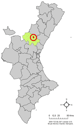Archivo:Localització de Gaibiel respecte del País Valencià.png