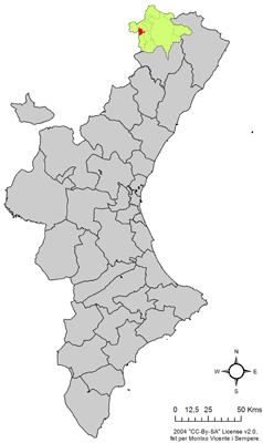 Localització de la Mata respecte del País Valencià.png