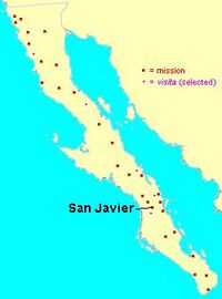Ruta de las misiones en Baja California