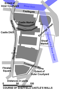Mapa del Castillo de Sheffield