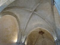 Bóveda de crucería en el Monasterio de Santa María de Retuerta (Valladolid)
