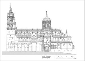Catedral nueva Salamanca.Alzado Sur.jpg