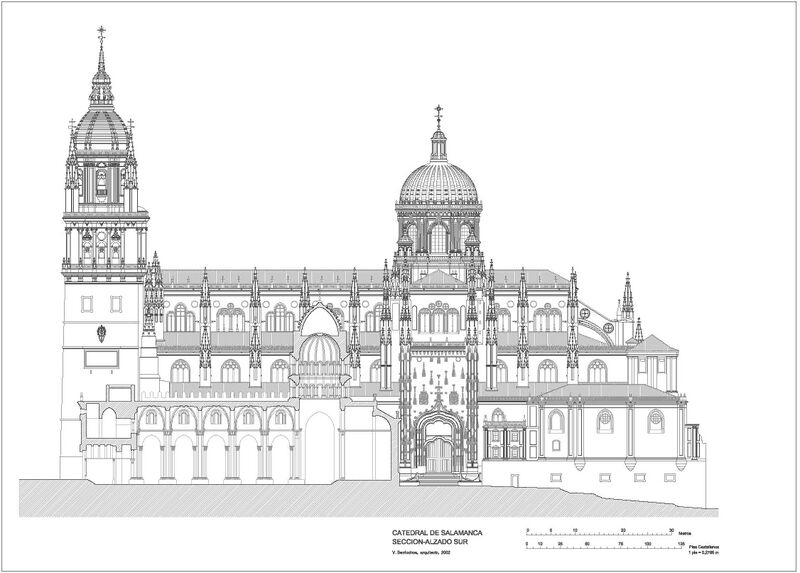 Archivo:Catedral nueva Salamanca.Alzado Sur.jpg