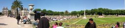 Vista panorámica del Jardín del Luxemburgo
