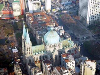 Catedral Metropolitana de São Paulo, vista aérea