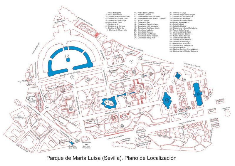 Archivo:Parque de Maria Luisa.Sevilla.Plano.jpeg