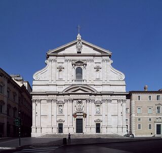 Fachada de la Iglesia del Gesù, Roma.