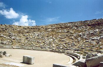 Antiguo teatro de Delos