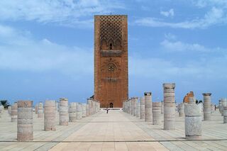 Torre Hasan , alminar de la mezquita, Rabat .