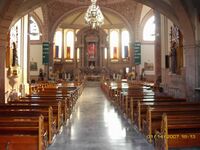Interior de la parroquia