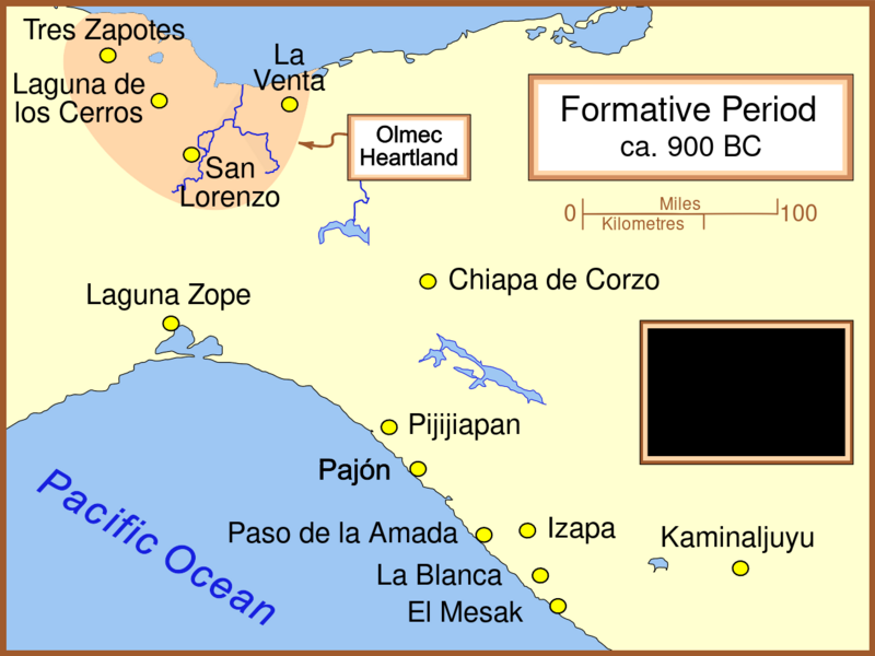 Archivo:SE Mesoamerican Formative Period sites.svg