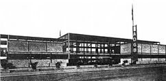 Pabellón de los sindicatos alemanes ADGB en la muestra Gesolei, Düsseldorf (1926)