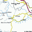 Localización de Torás respecto a la comarca del Alto Palancia
