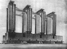 Proyecto para Ministerio de la Industria Pesada, Moscú (1934)