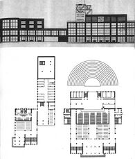 Proyecto para el Palacio del Trabajo en Ekaterinoslav (1926) junto con Boris Korshunov