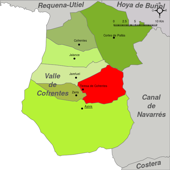 Archivo:Teresa de Cofrentes-Mapa delV Valle de Cofrentes.svg