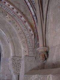 Ménsula románica en el Monasterio de Veruela