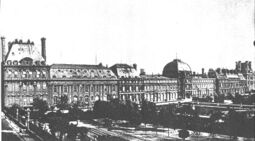 El Palacio de las Tullerías antes de 1871 - Vista desde los Jardines de las Tullerías