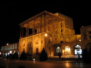El palacio de Ali Qapu, era la célebra sede de la capital safavida en Isfahán, Irán
