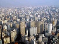 Vista aérea del centro de Sao Paulo