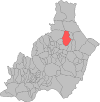 Situación de Albox en la provincia de Almería
