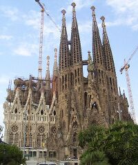 Templo Expiatorio de la Sagrada Familia en Barcelona.