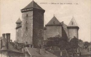 74-Annecy-Château des ducs du Genevois-vers 1910.JPG