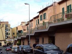 Urbanización en Tiburtino, Roma (1949-1954)