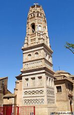 Torre de la iglesia de San Miguel Arcángel, Monzalbarba, Zaragoza.