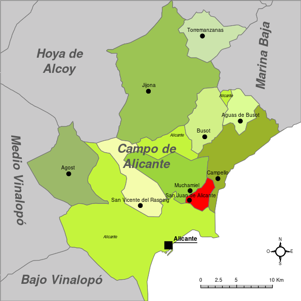 Archivo:San Juan de Alicante-Mapa del Campo de Alicante.svg