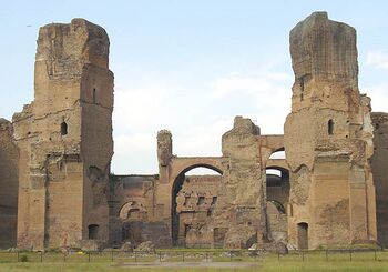 Las Termas de Caracalla, foto tomada en 2003
