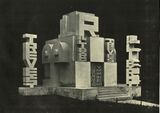 Fortunato Depero: pabellón del libro para la editorial "Bestetti, Tuminelli e Treves", en la Bienal de Artes Decorativas de Monza de 1927