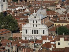 Fachada de la iglesia de san Zacarías, Venecia