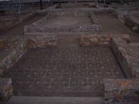 Los muros fueron levantados con hormigón (opus cementicium).