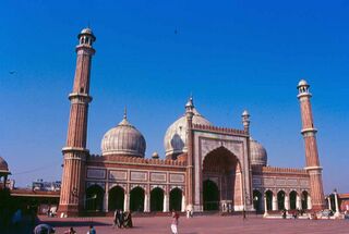 Mezquita en Delhi (India)