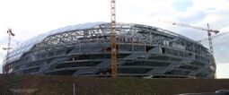 Proceso de construcción del Allianz Arena.