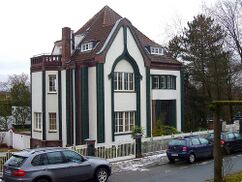 Casa de Peter Behrens, Darmstadt, Alemania. (1900-01)